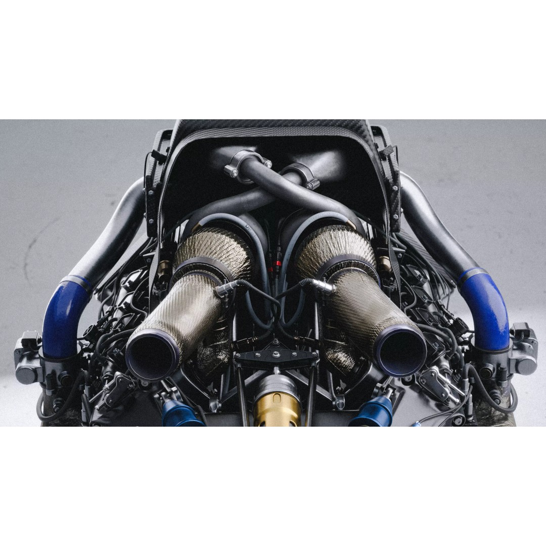 Twin Turbo Hybrid V8 Engine 3D Model – High Detail PBR Asset, FBX - View 12