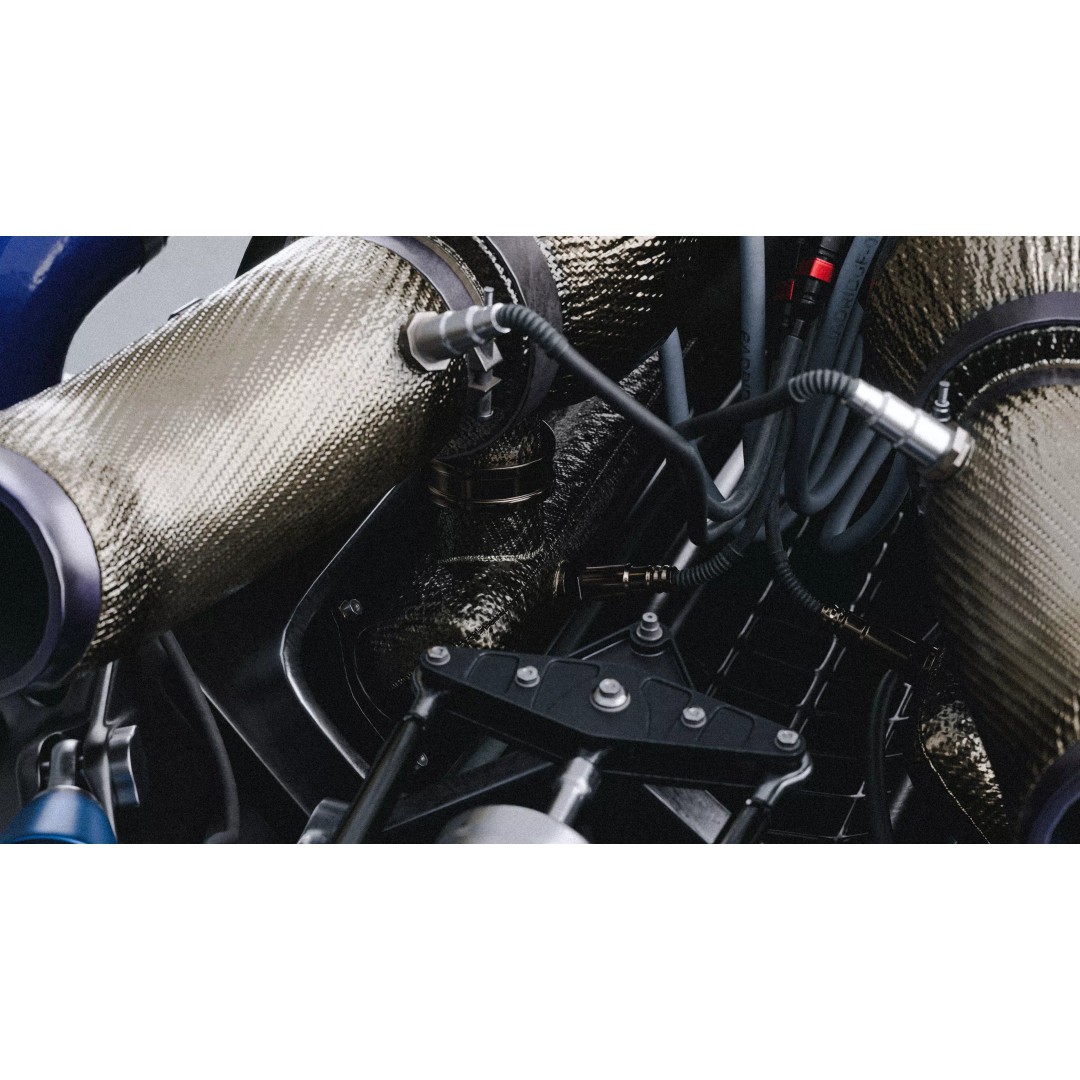 Twin Turbo Hybrid V8 Engine 3D Model – High Detail PBR Asset, FBX - View 13