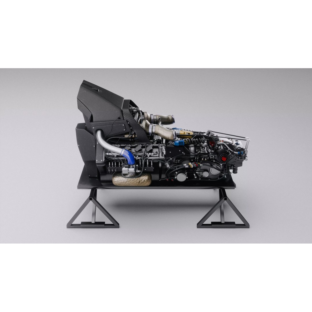 Twin Turbo Hybrid V8 Engine 3D Model – High Detail PBR Asset, FBX - View 4