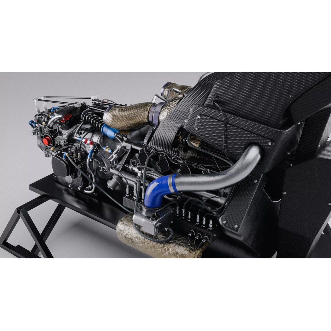 Twin Turbo Hybrid V8 Engine 3D Model – High Detail PBR Asset, FBX - View 8