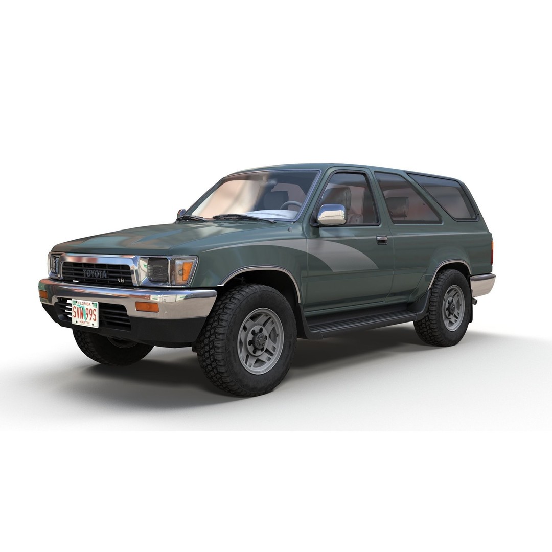 Toyota 4Runner 3D Model – Low Poly Game Ready SUV, FBX, OBJ - View 10