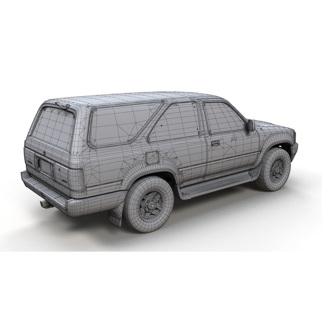 Toyota 4Runner 3D Model – Low Poly Game Ready SUV, FBX, OBJ - View 12