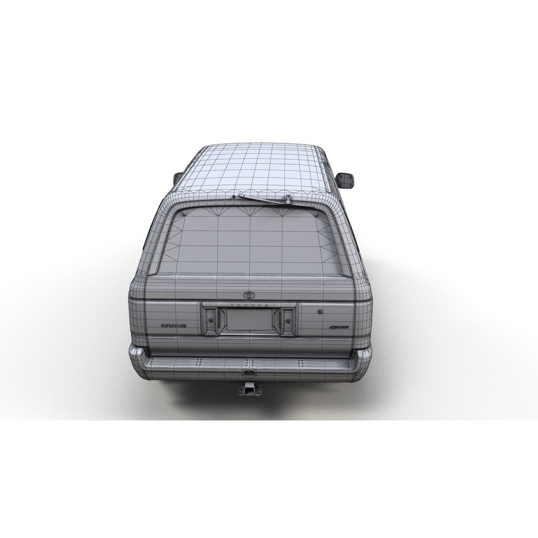 Toyota 4Runner 3D Model – Low Poly Game Ready SUV, FBX, OBJ - View 16