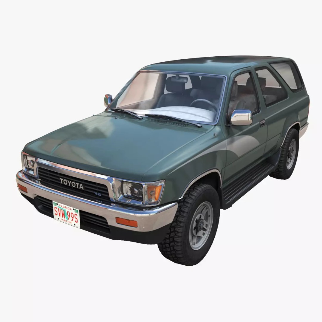 Toyota 4Runner 3D Model – Low Poly Game Ready SUV, FBX, OBJ - View 2