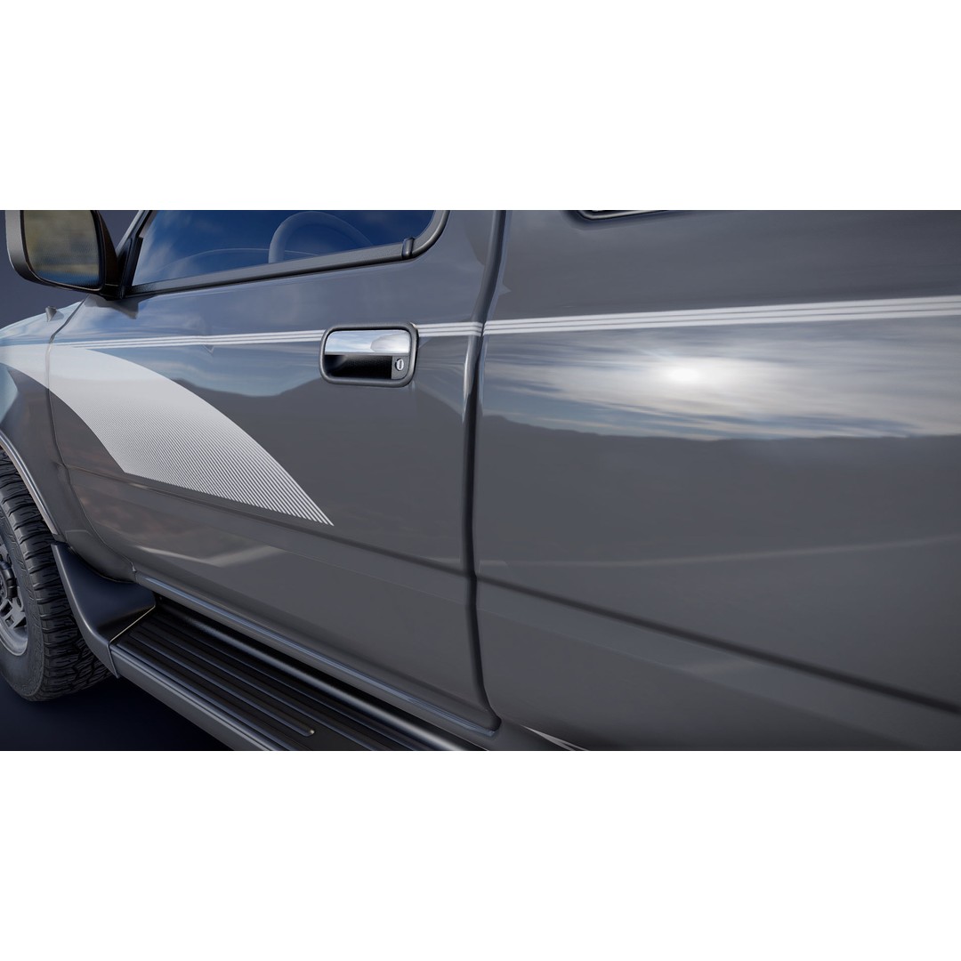 Toyota 4Runner 3D Model – Low Poly Game Ready SUV, FBX, OBJ - View 22