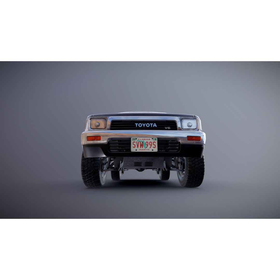 Toyota 4Runner 3D Model – Low Poly Game Ready SUV, FBX, OBJ - View 23