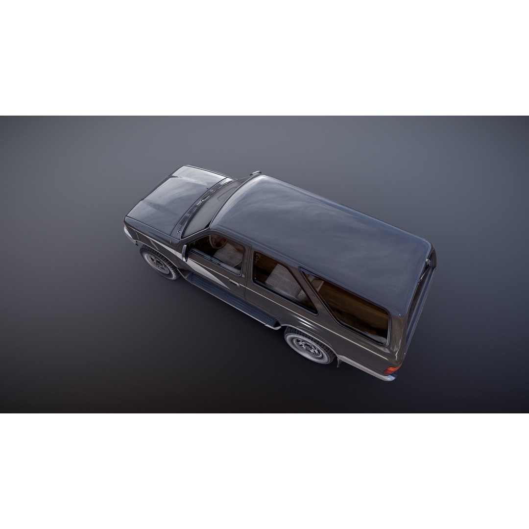 Toyota 4Runner 3D Model – Low Poly Game Ready SUV, FBX, OBJ - View 27