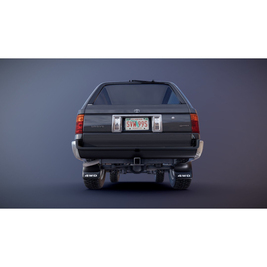 Toyota 4Runner 3D Model – Low Poly Game Ready SUV, FBX, OBJ - View 28