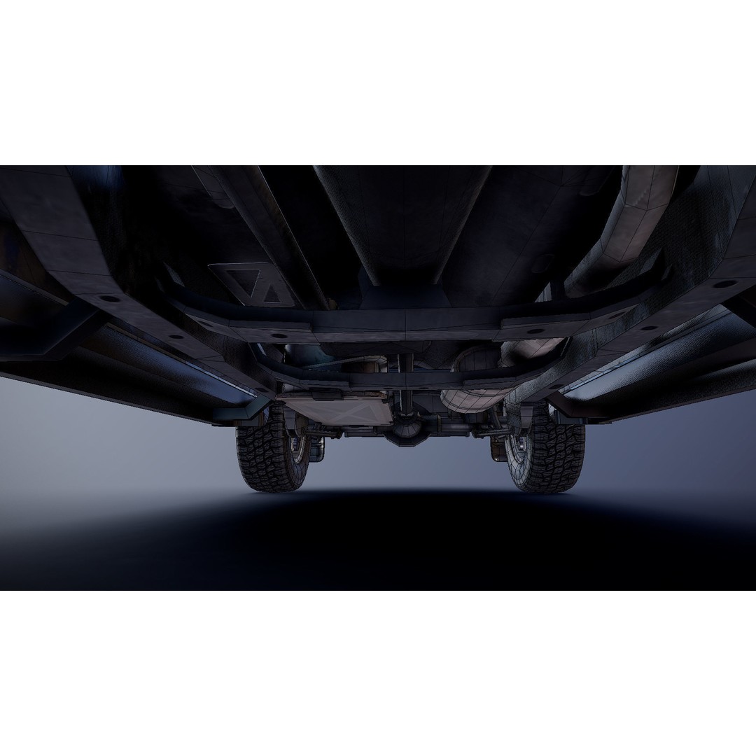 Toyota 4Runner 3D Model – Low Poly Game Ready SUV, FBX, OBJ - View 36