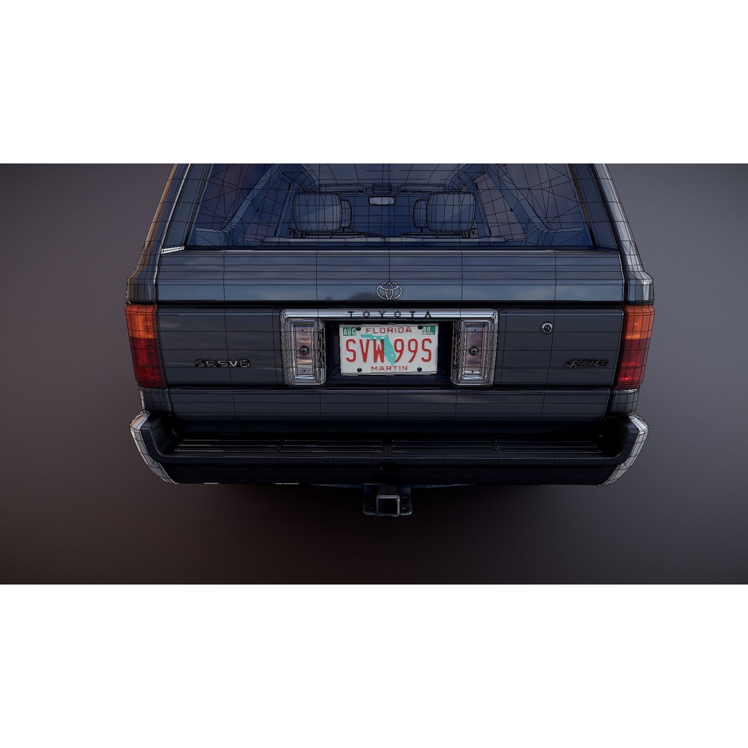 Toyota 4Runner 3D Model – Low Poly Game Ready SUV, FBX, OBJ - View 38