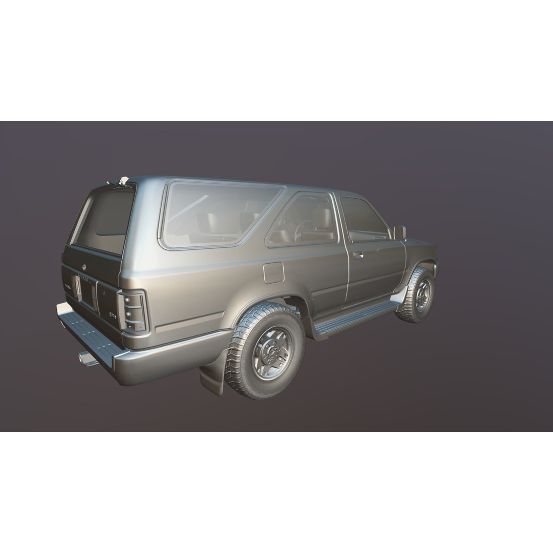 Toyota 4Runner 3D Model – Low Poly Game Ready SUV, FBX, OBJ - View 39