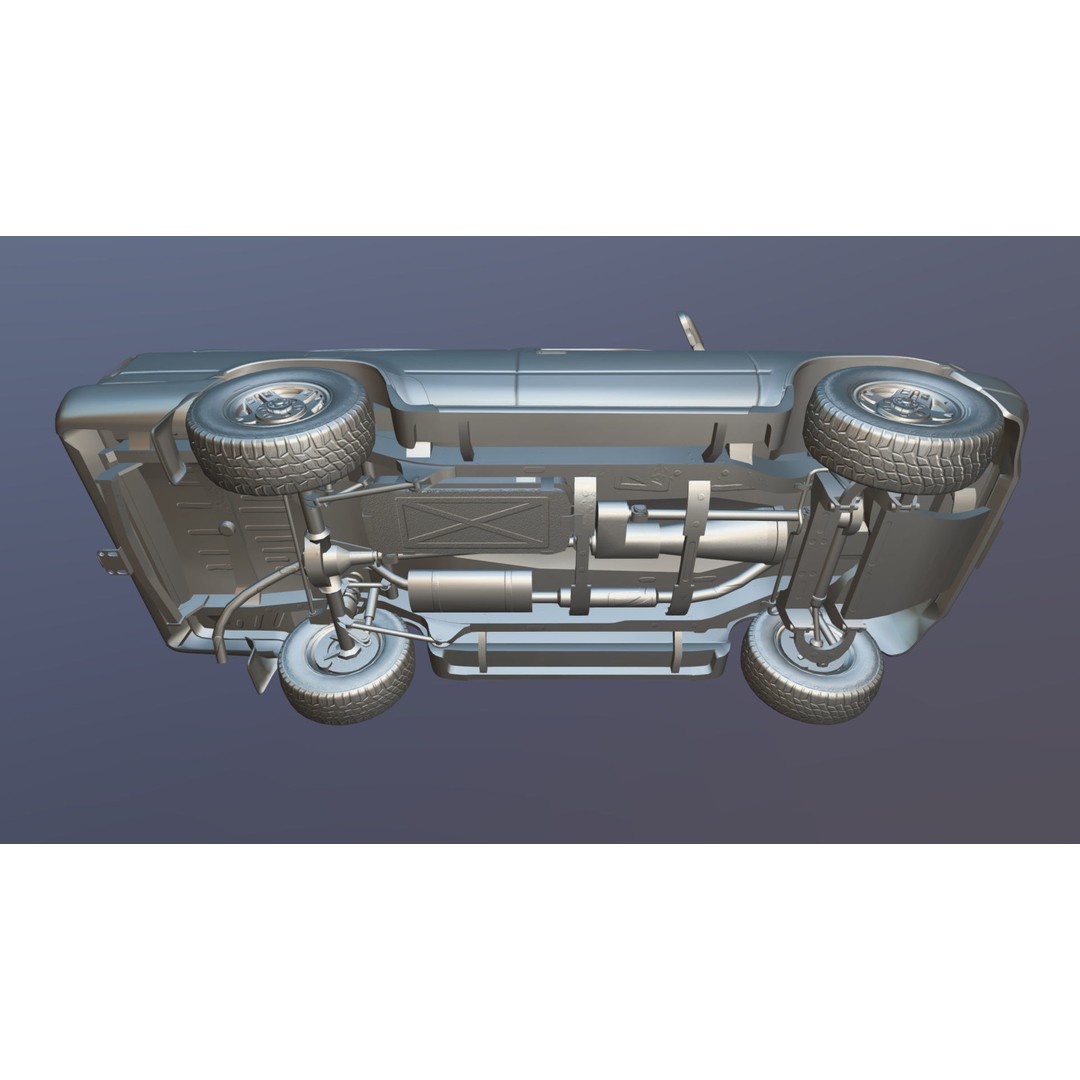 Toyota 4Runner 3D Model – Low Poly Game Ready SUV, FBX, OBJ - View 41