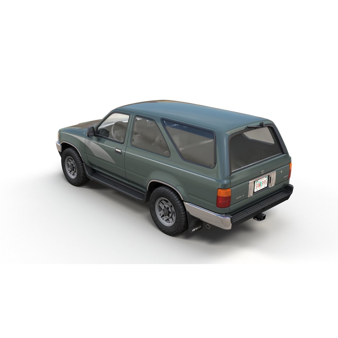 Toyota 4Runner 3D Model – Low Poly Game Ready SUV, FBX, OBJ - View 6