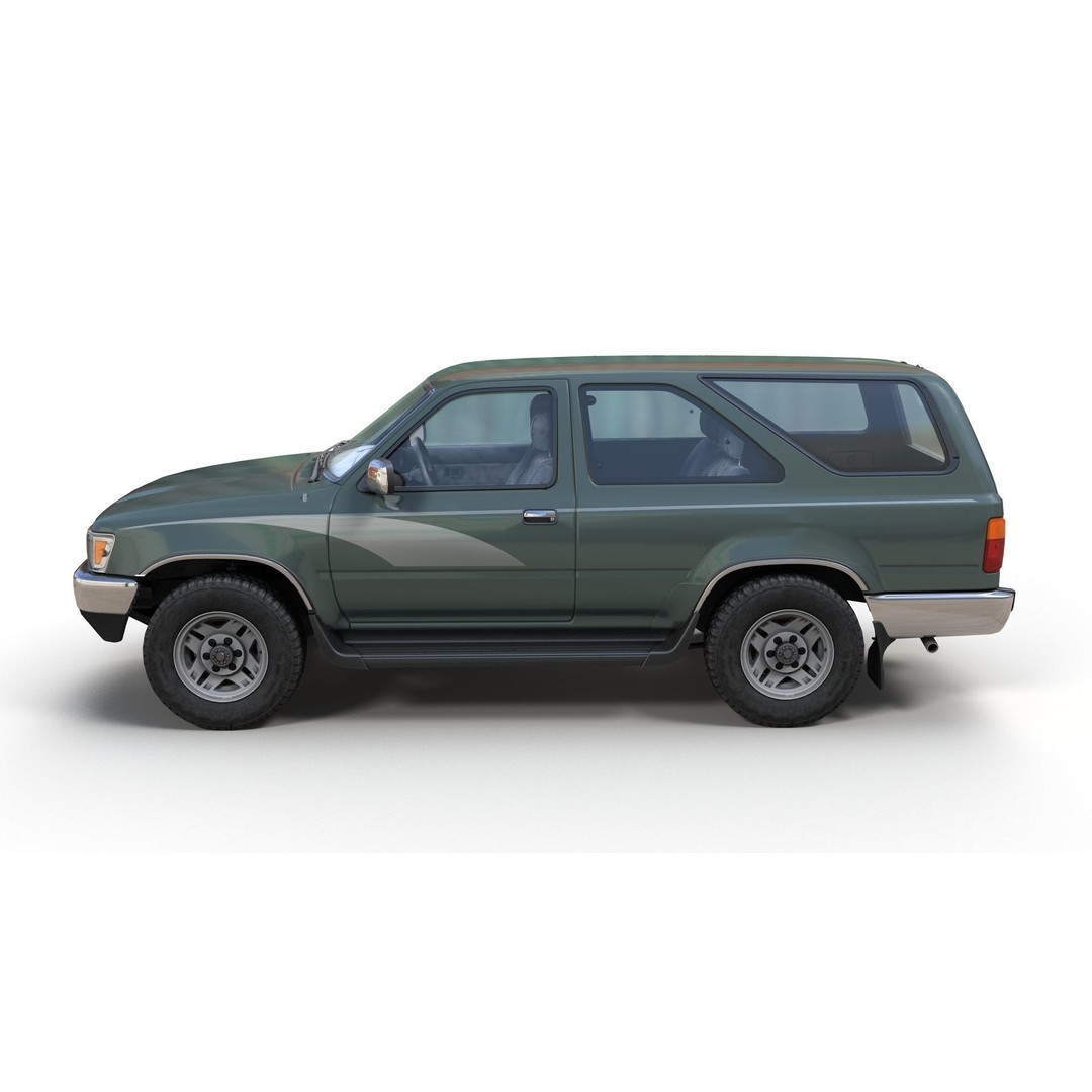 Toyota 4Runner 3D Model – Low Poly Game Ready SUV, FBX, OBJ - View 7