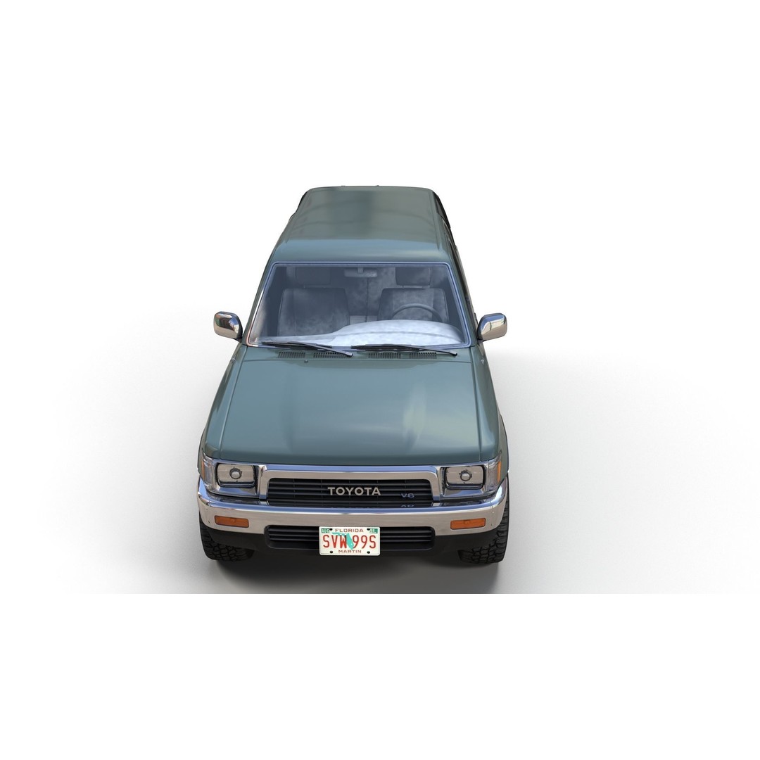 Toyota 4Runner 3D Model – Low Poly Game Ready SUV, FBX, OBJ - View 9