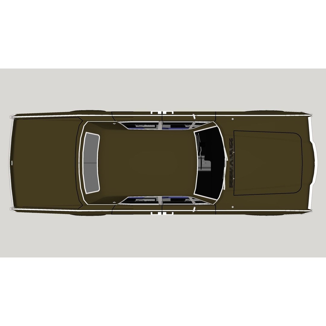 Continental Car 3D Model – High Poly Antique Vehicle, FBX, OBJ