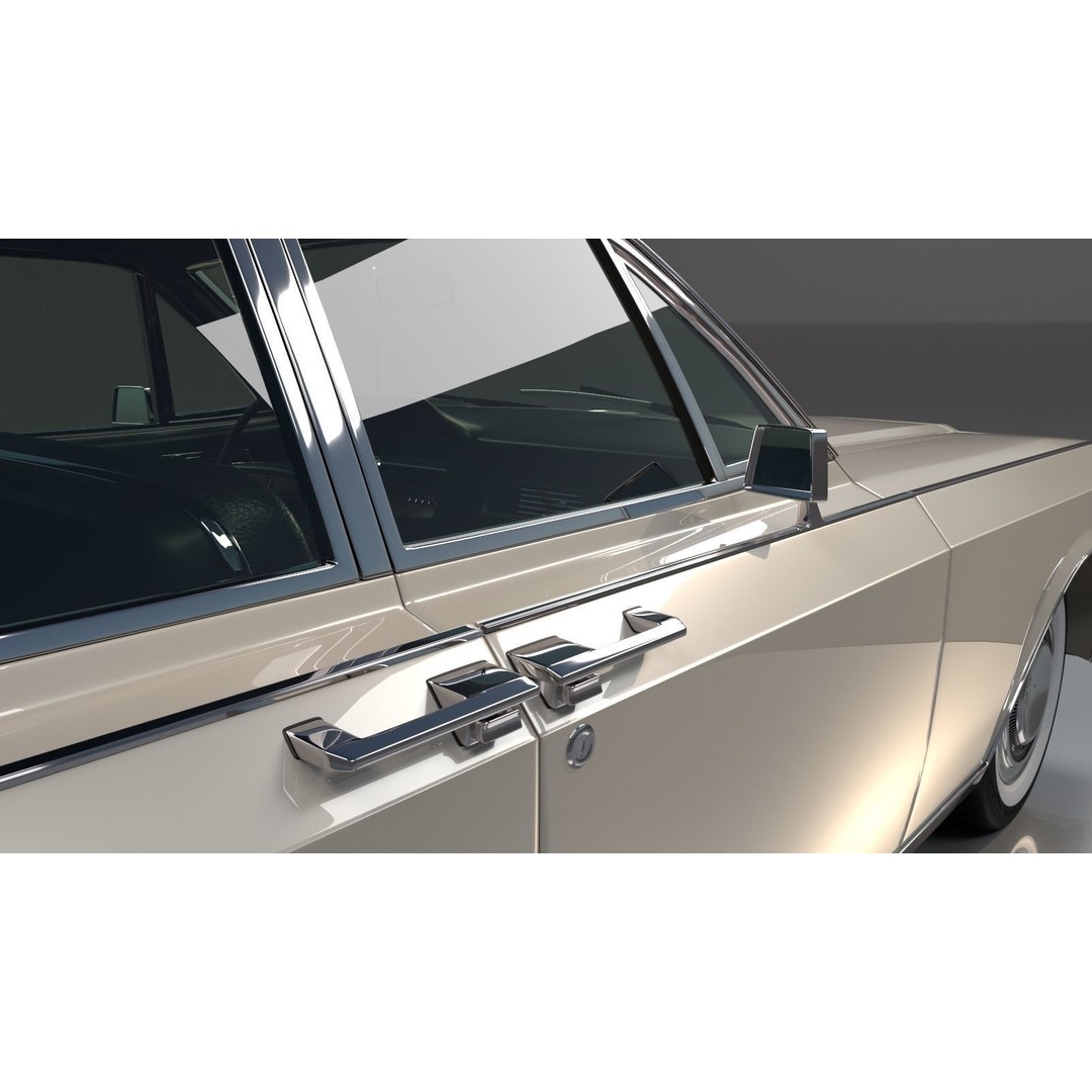 Continental Car 3D Model – High Poly Antique Vehicle, FBX, OBJ - View 12