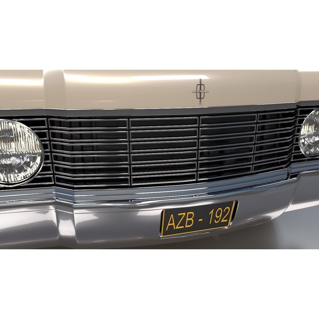 Continental Car 3D Model – High Poly Antique Vehicle, FBX, OBJ - View 13