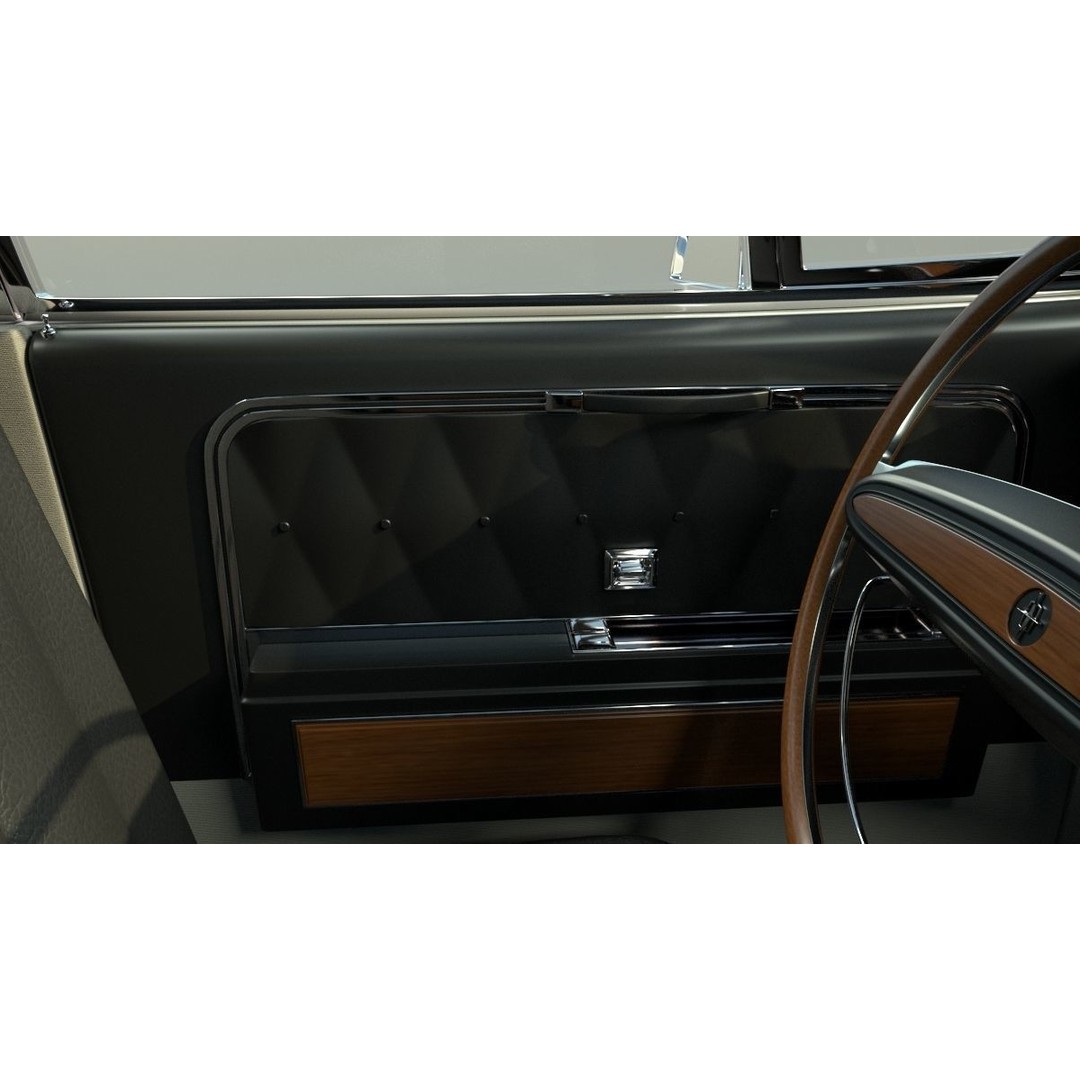 Continental Car 3D Model – High Poly Antique Vehicle, FBX, OBJ - View 14