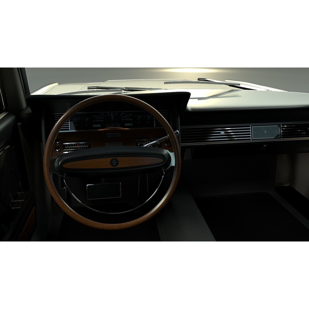 Continental Car 3D Model – High Poly Antique Vehicle, FBX, OBJ - View 15