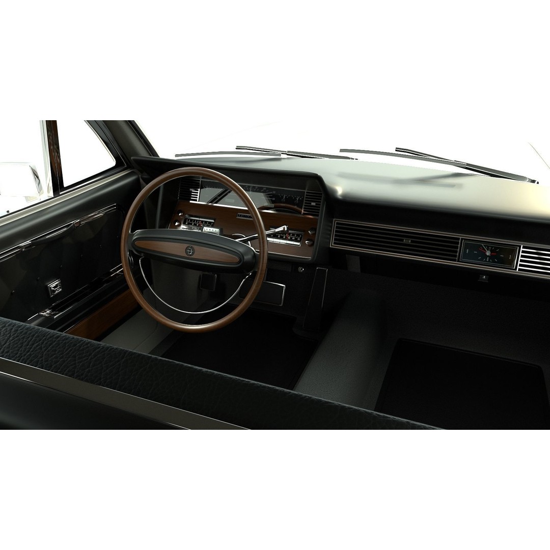 Continental Car 3D Model – High Poly Antique Vehicle, FBX, OBJ - View 16