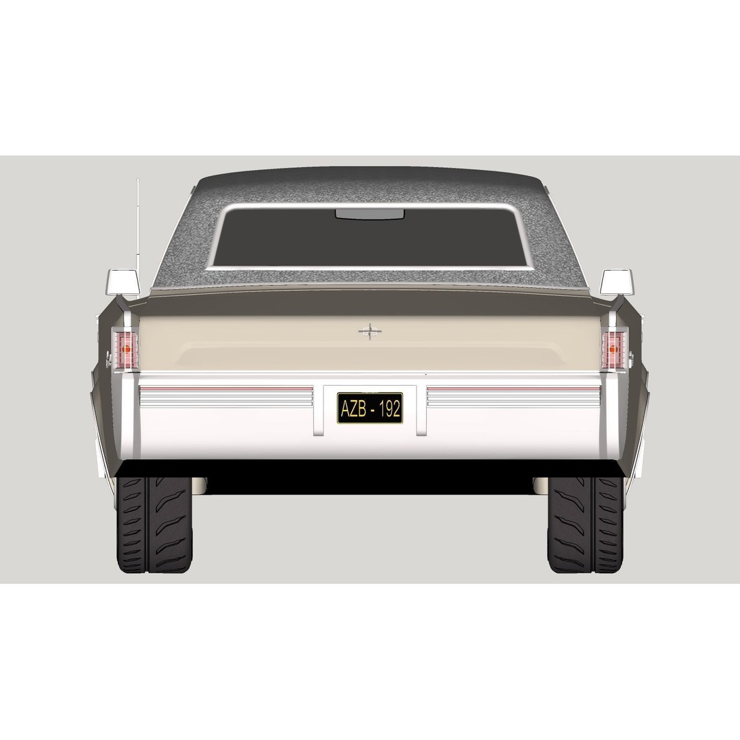 Continental Car 3D Model – High Poly Antique Vehicle, FBX, OBJ - View 24