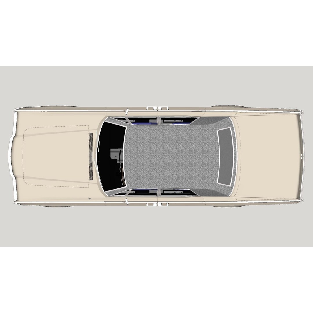 Continental Car 3D Model – High Poly Antique Vehicle, FBX, OBJ - View 26