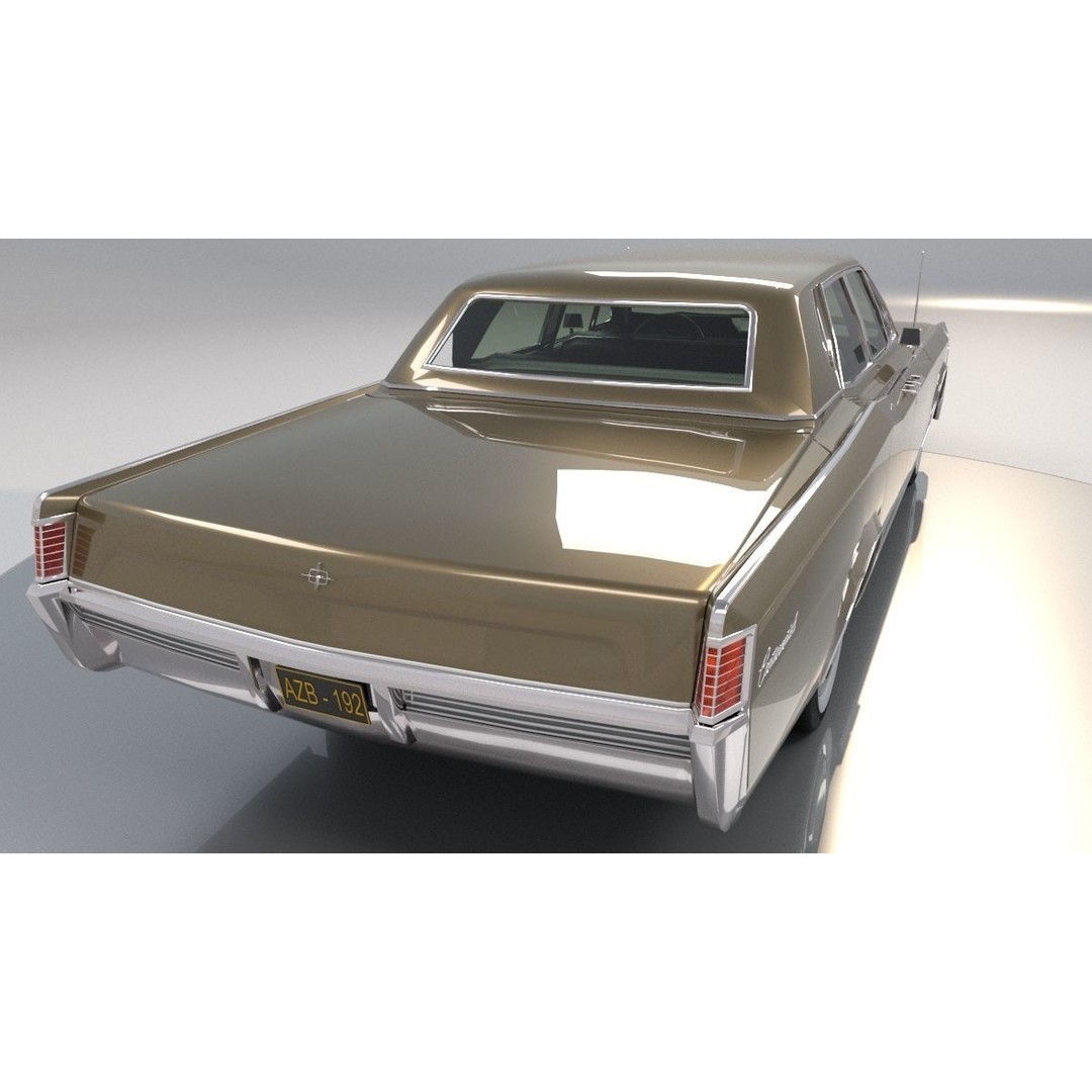 Continental Car 3D Model – High Poly Antique Vehicle, FBX, OBJ - View 28