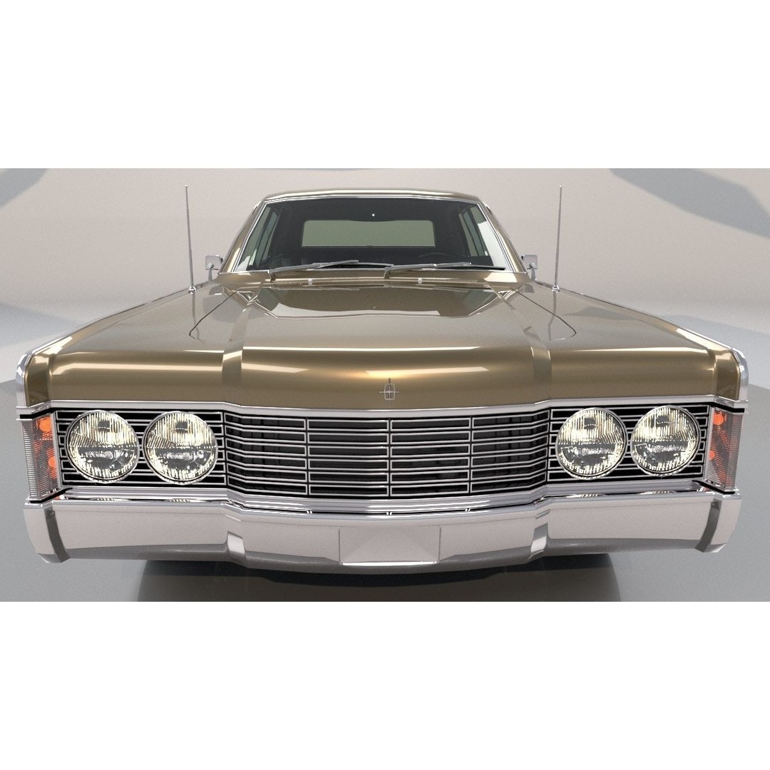 Continental Car 3D Model – High Poly Antique Vehicle, FBX, OBJ - View 30