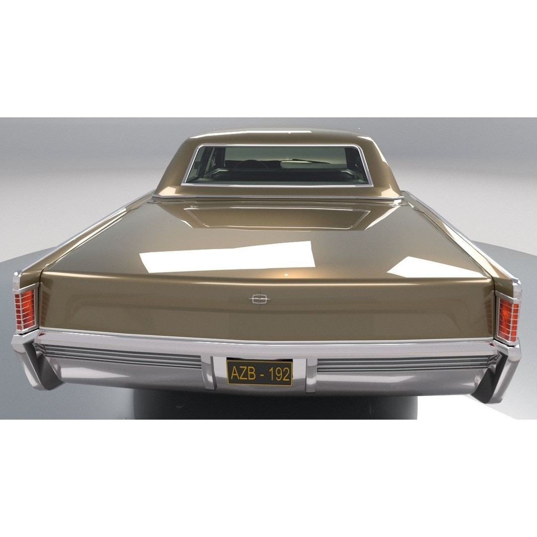 Continental Car 3D Model – High Poly Antique Vehicle, FBX, OBJ - View 31