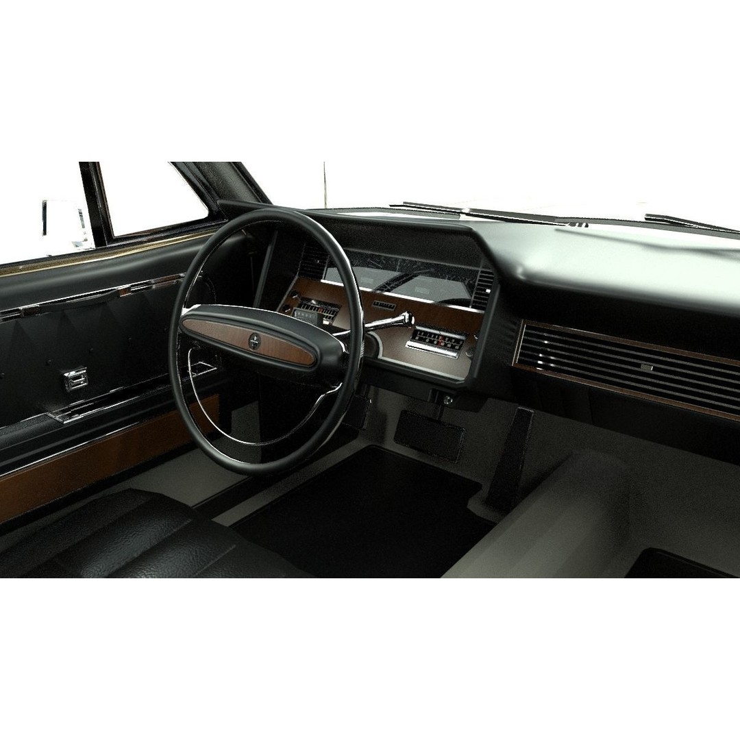 Continental Car 3D Model – High Poly Antique Vehicle, FBX, OBJ - View 35