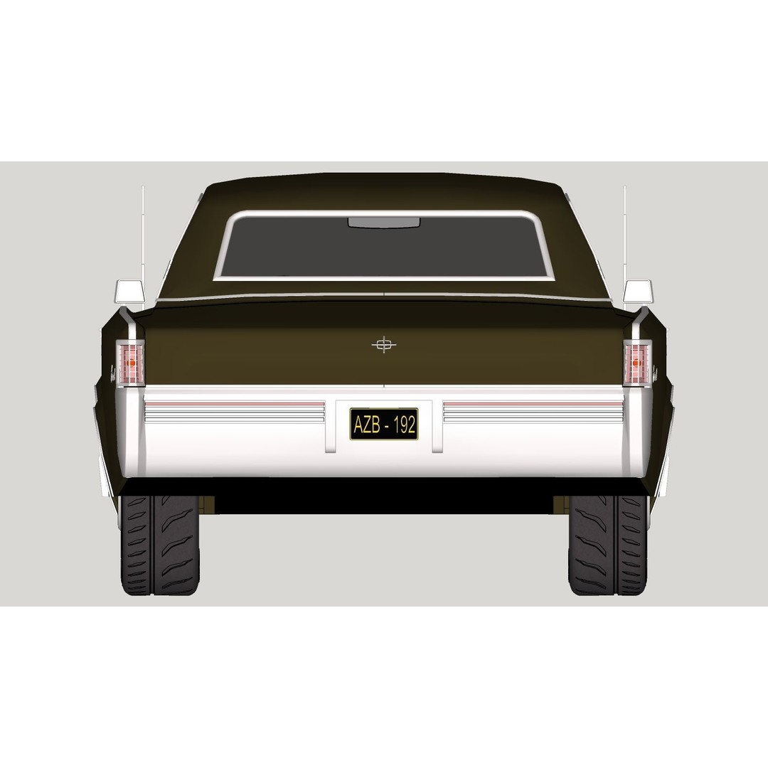 Continental Car 3D Model – High Poly Antique Vehicle, FBX, OBJ - View 45