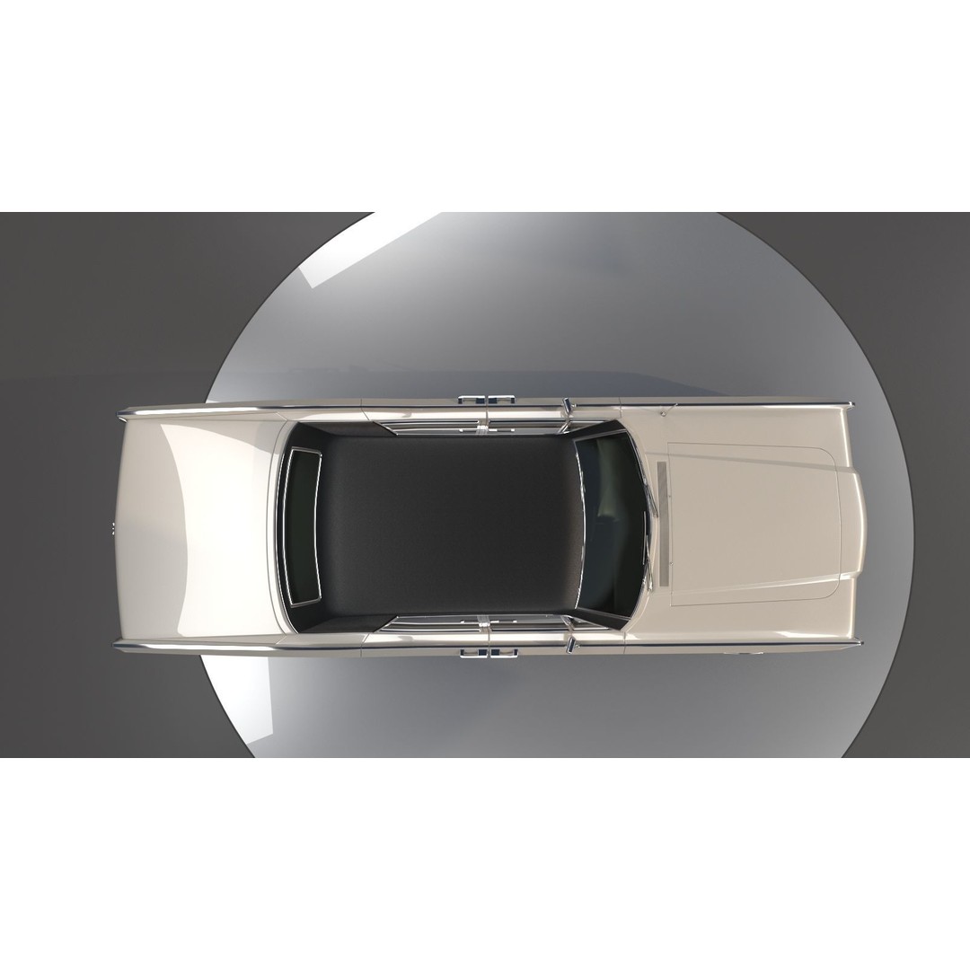 Continental Car 3D Model – High Poly Antique Vehicle, FBX, OBJ - View 5