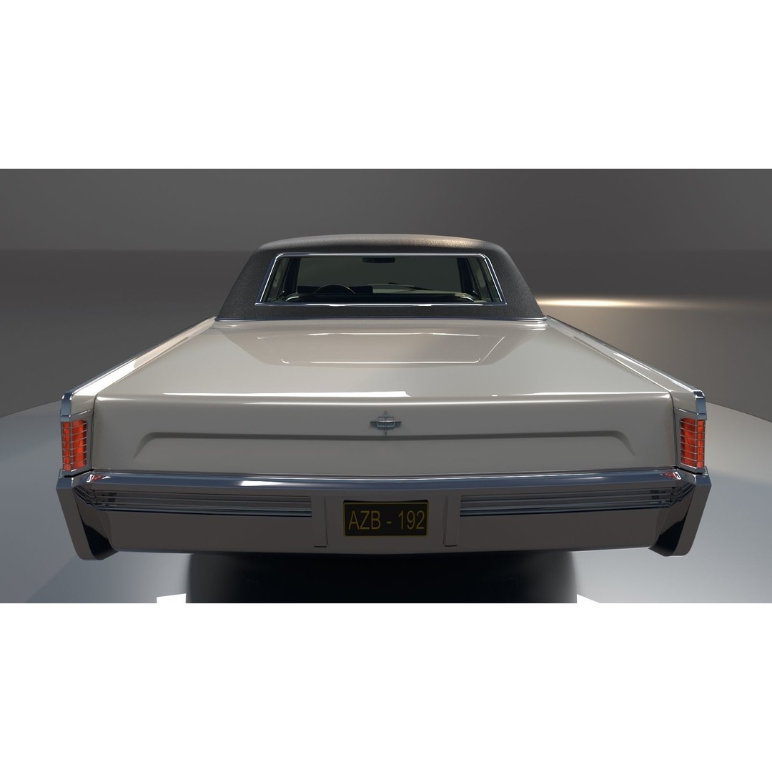 Continental Car 3D Model – High Poly Antique Vehicle, FBX, OBJ - View 7