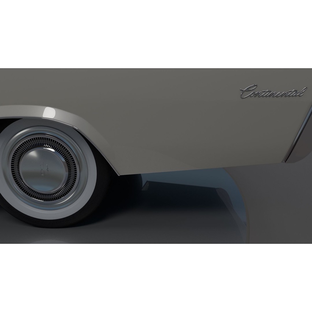 Continental Car 3D Model – High Poly Antique Vehicle, FBX, OBJ - View 8