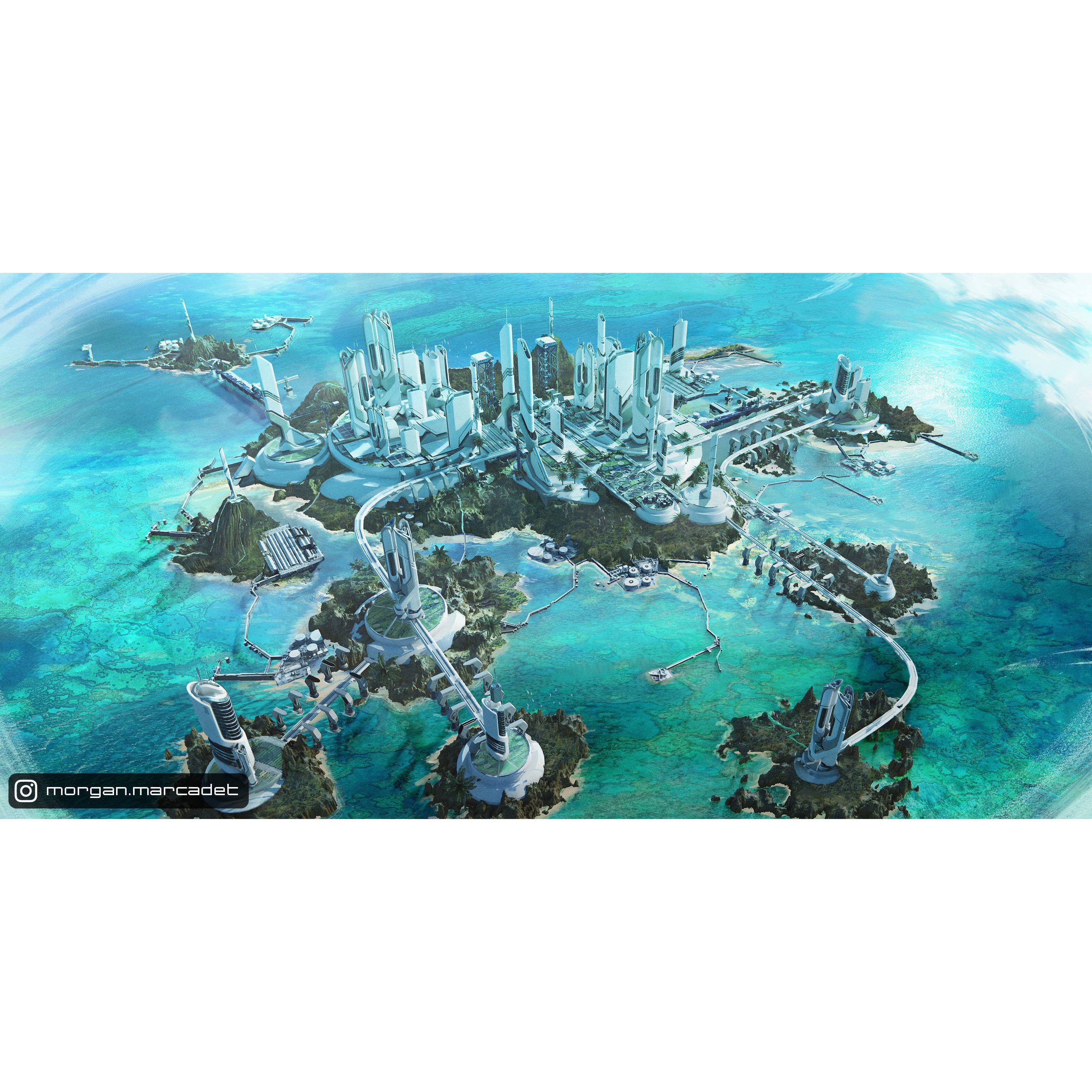 Future City - Game-Ready 3D Model - View 4