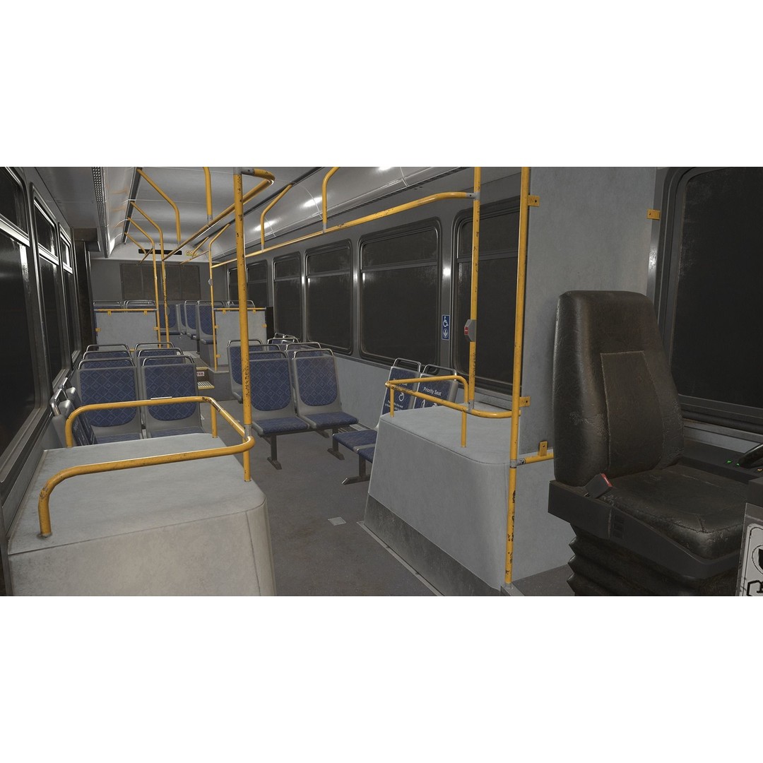 City Bus 3D Model – Low Poly Game-Ready Asset, FBX & OBJ Formats - View 15