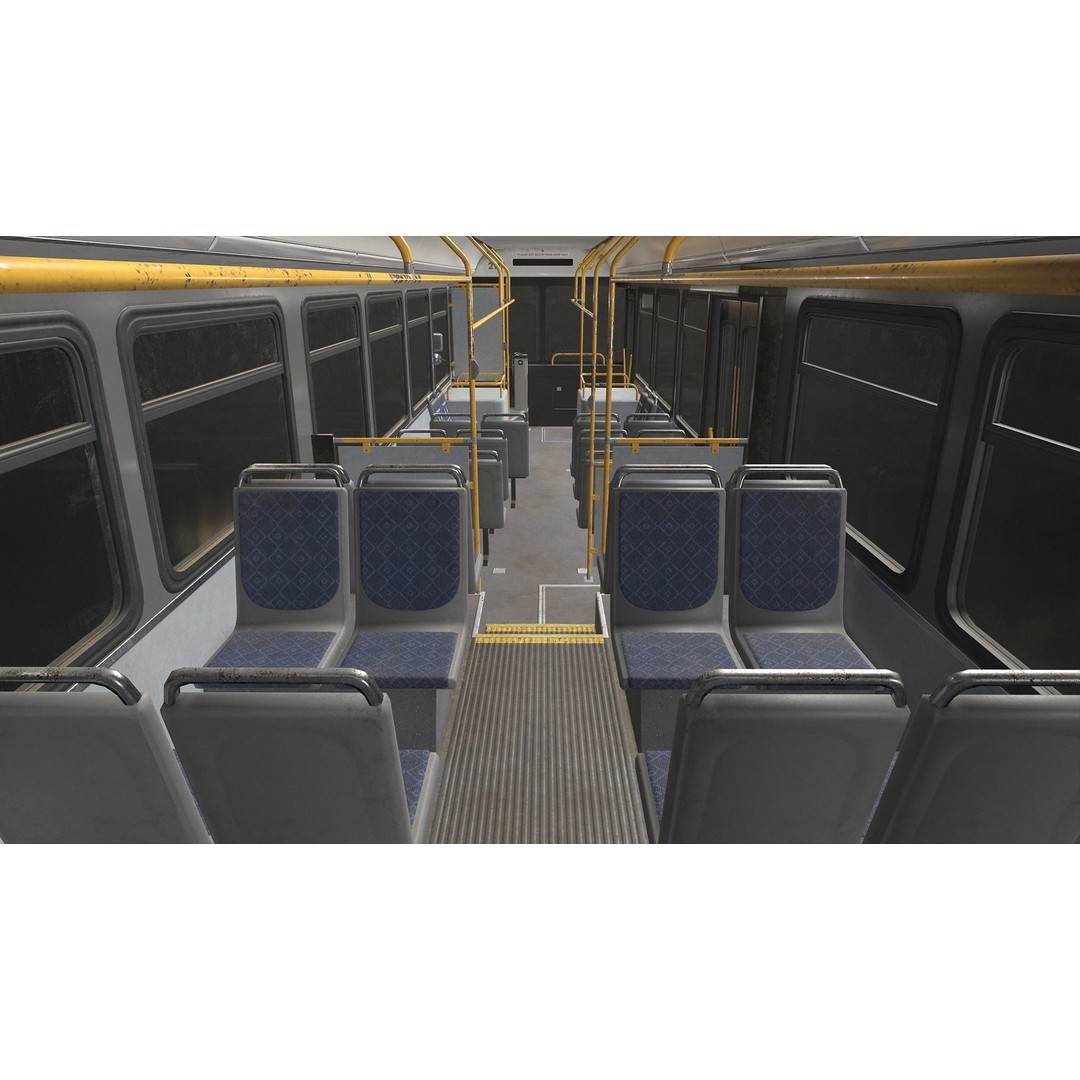 City Bus 3D Model – Low Poly Game-Ready Asset, FBX & OBJ Formats - View 18
