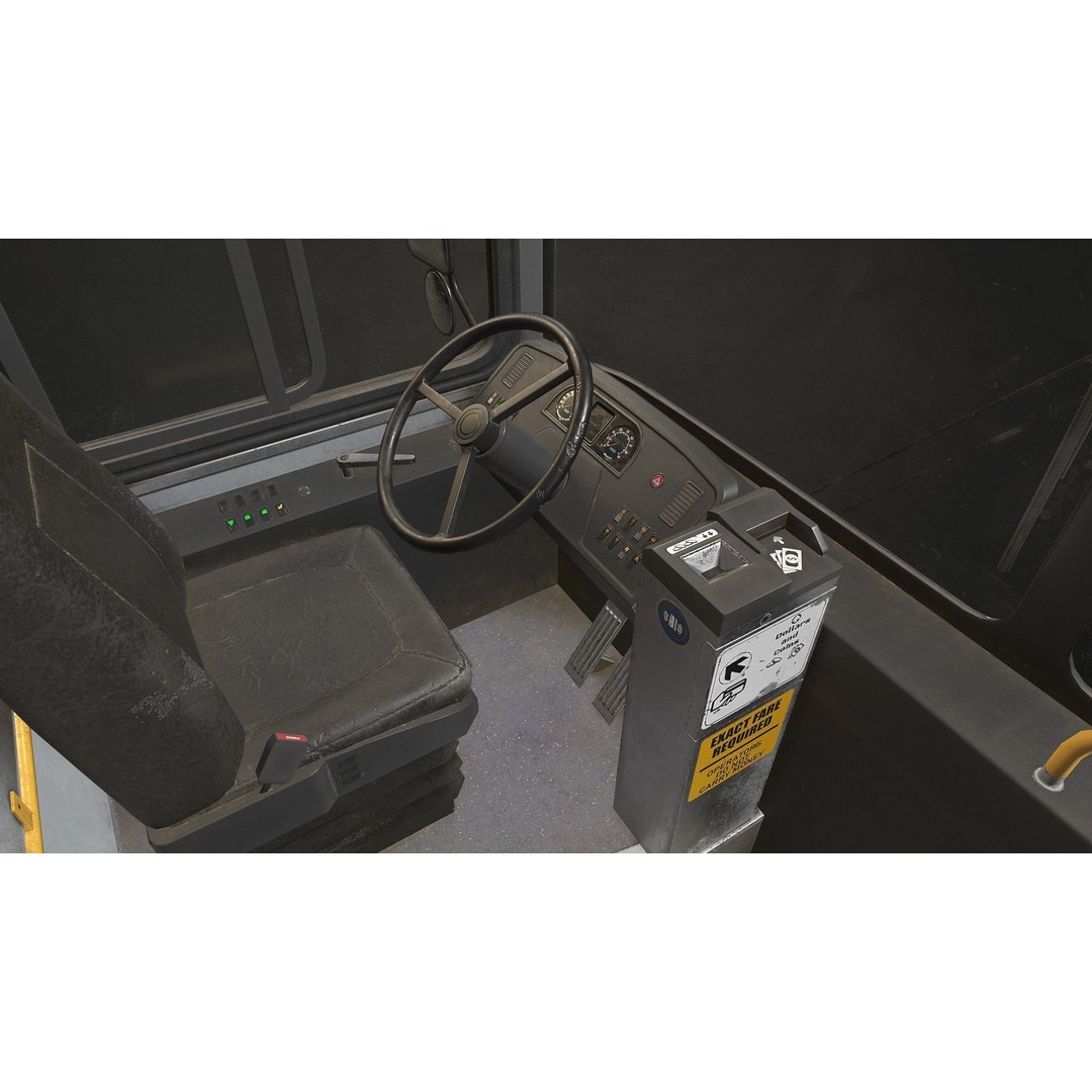 City Bus 3D Model – Low Poly Game-Ready Asset, FBX & OBJ Formats - View 20