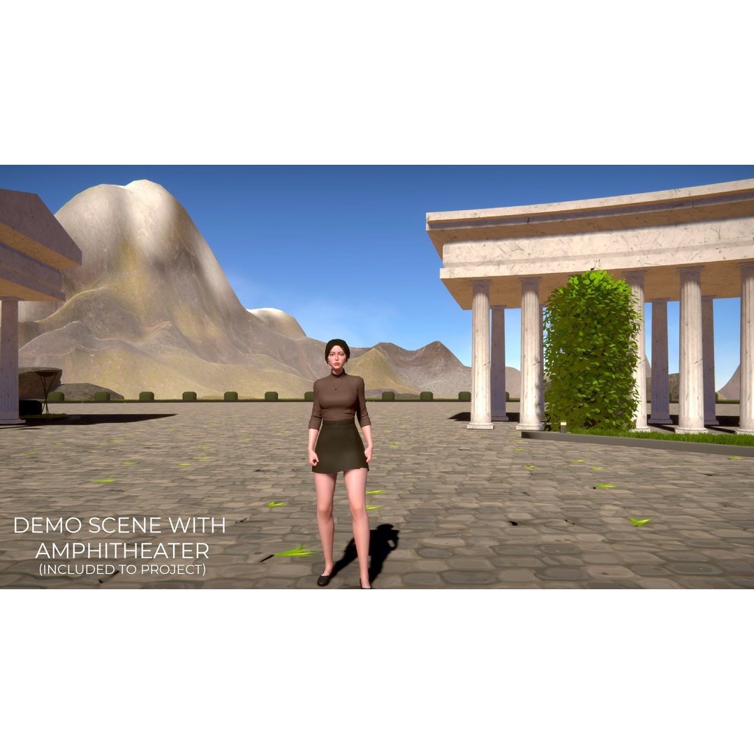 Streetwear Girl 3D Model – Low Poly Game Ready Character, FBX - View 33
