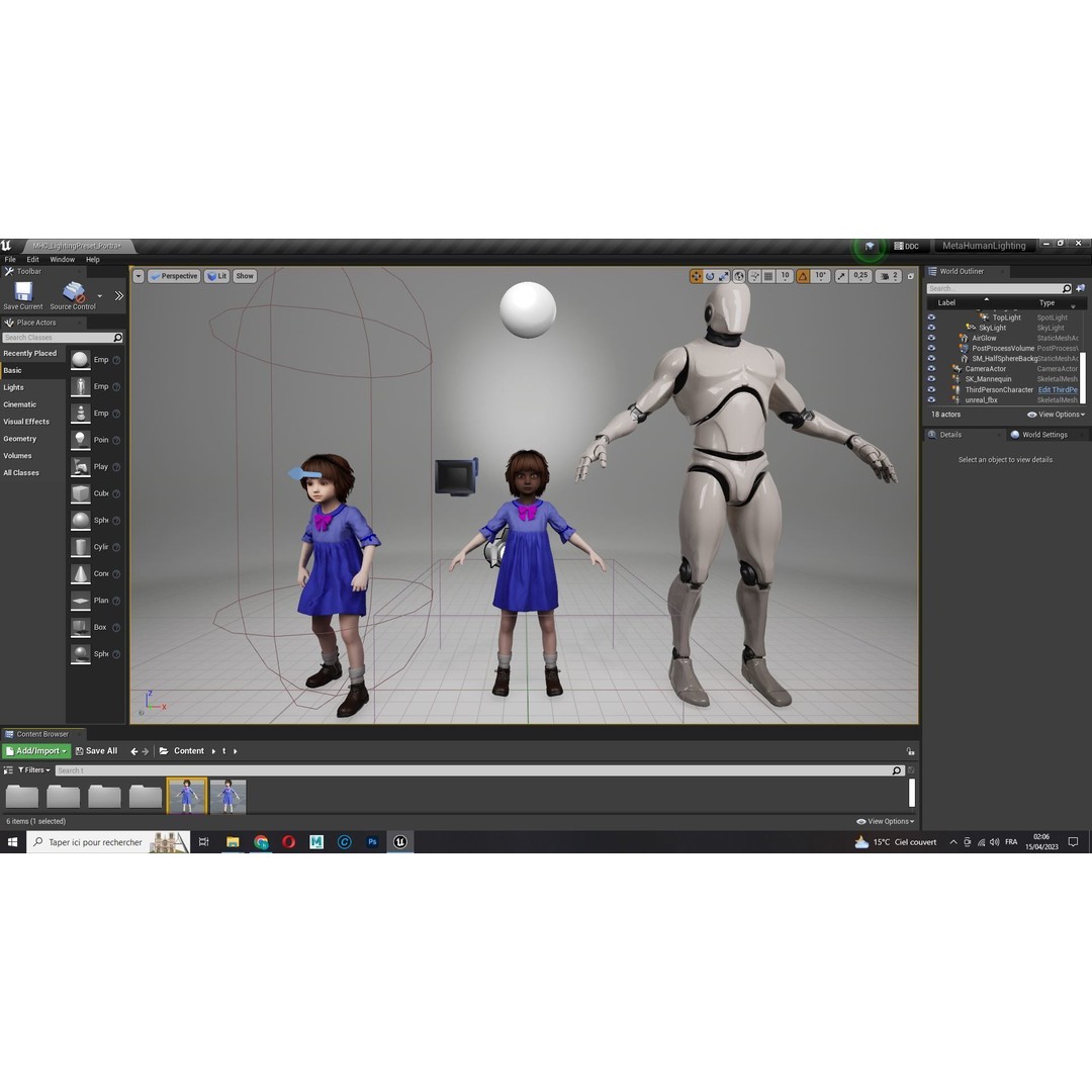 Olivia 3D Model – Low Poly Cute Child Character, Rigged, FBX - View 25