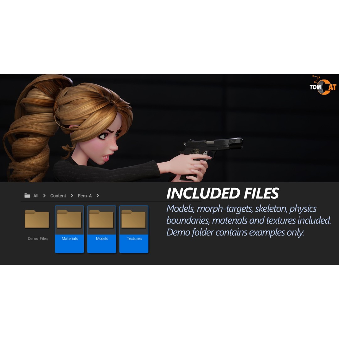 SGT SARA Modular Detective 3D Model – Low-Poly Game Asset for Unreal Engine - View 14