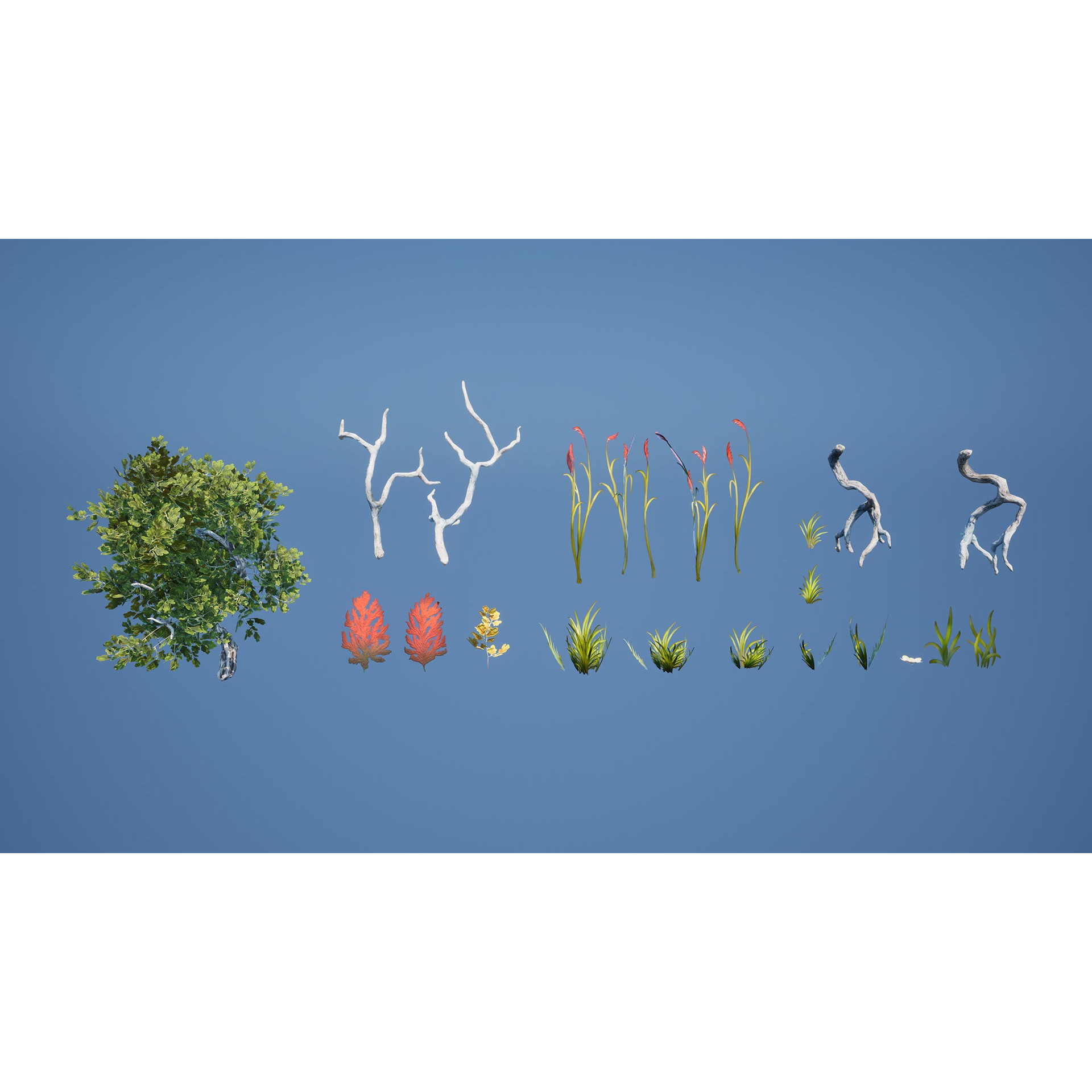 Elven Architecture - Low-Poly Game-Ready 3D Model