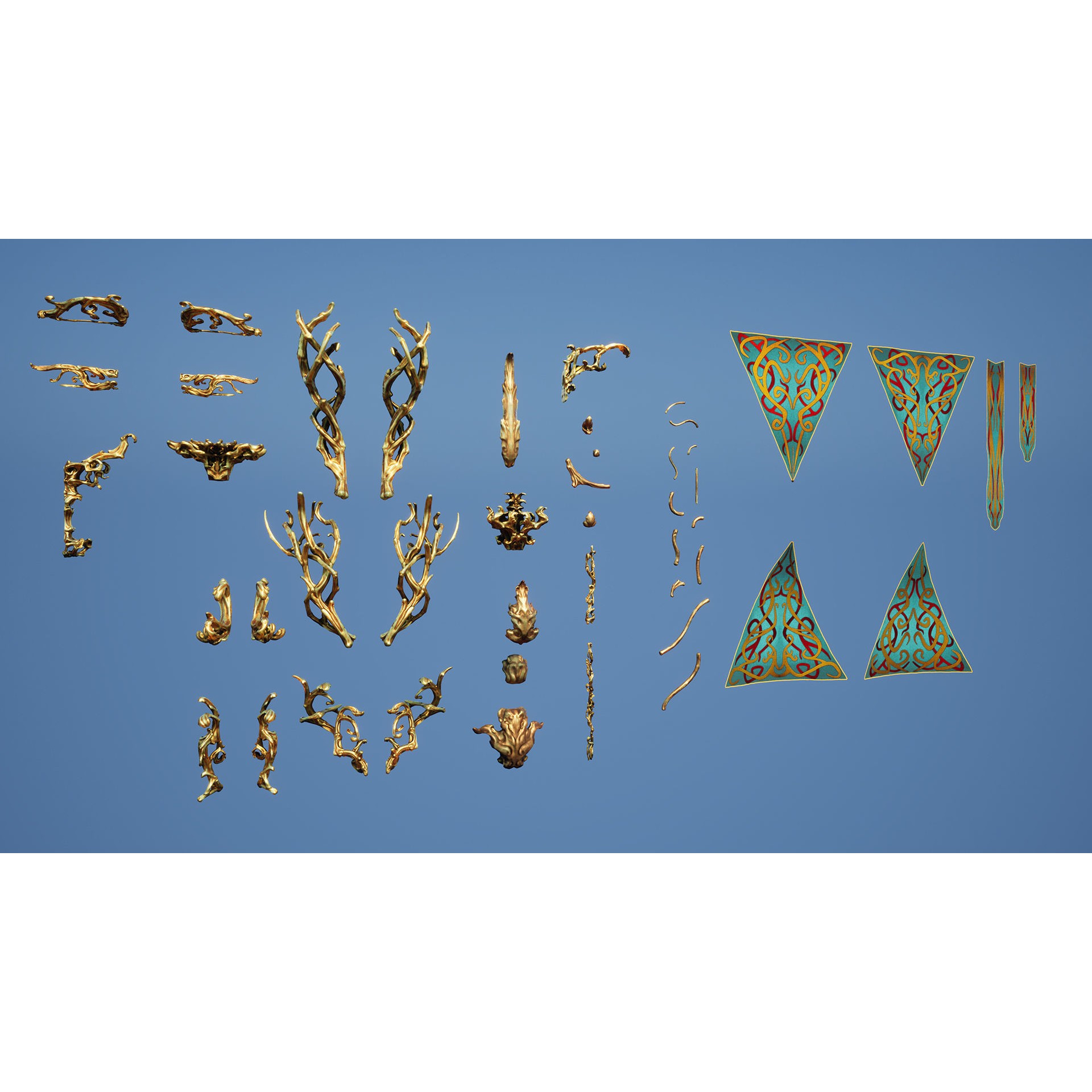 Elven Architecture - Low-Poly Game-Ready 3D Model - View 16