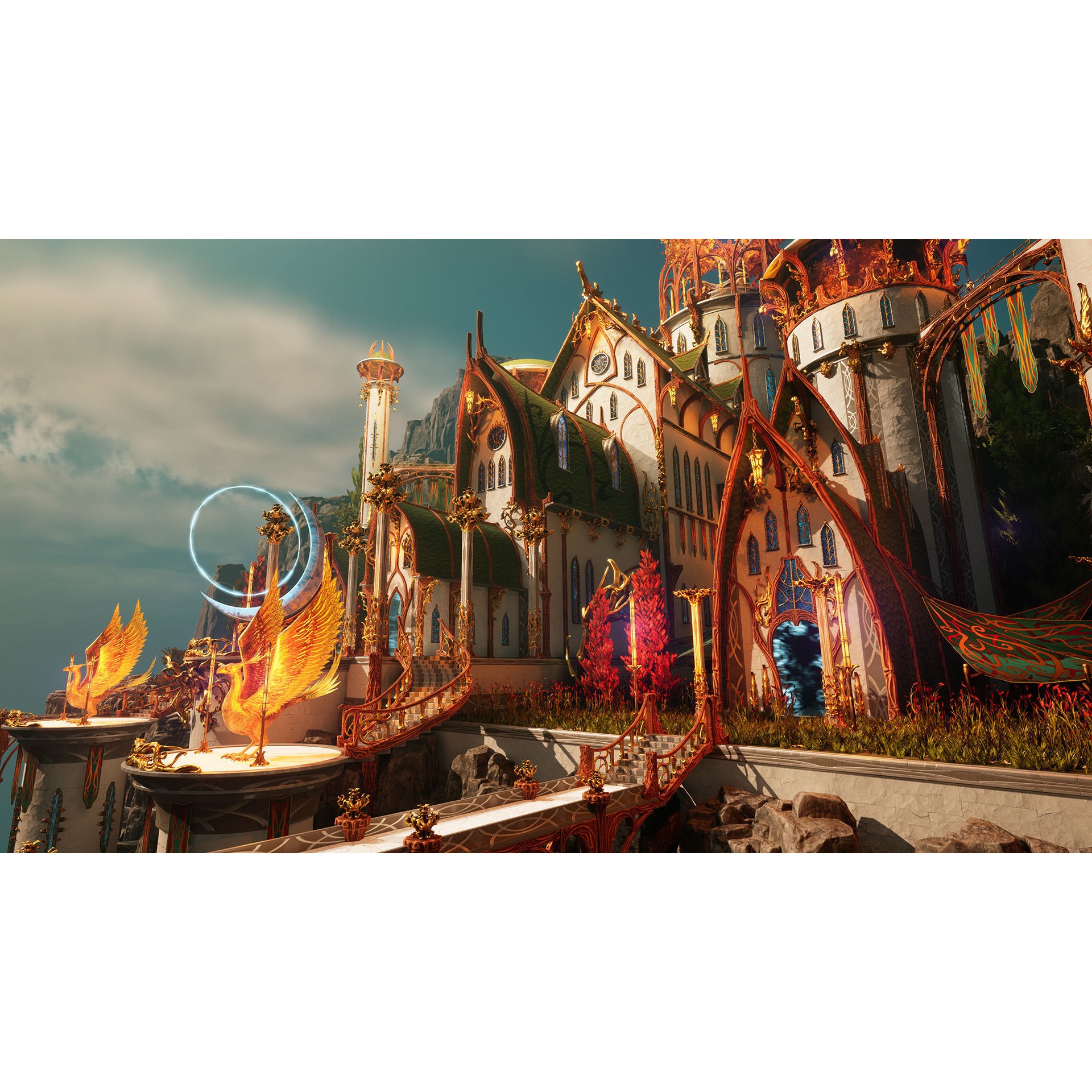 Elven Architecture - Low-Poly Game-Ready 3D Model - View 4