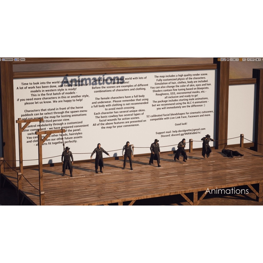 Bandit 3D Model – Low Poly Western Character, Game Ready, FBX - View 17