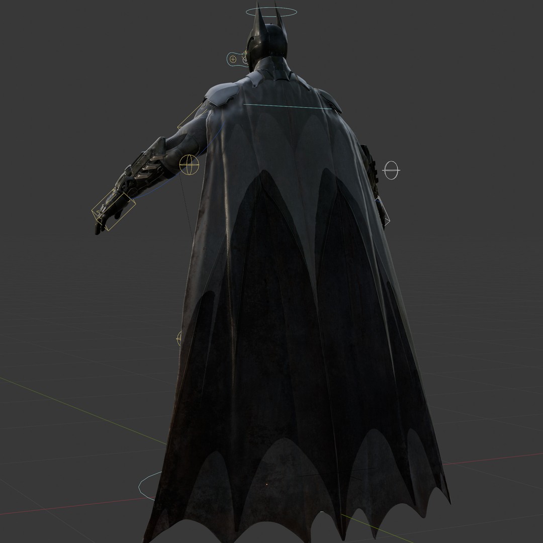 Batman 3D Model – Fully Rigged PBR Character for Animation, FBX, OBJ, Blender - View 3