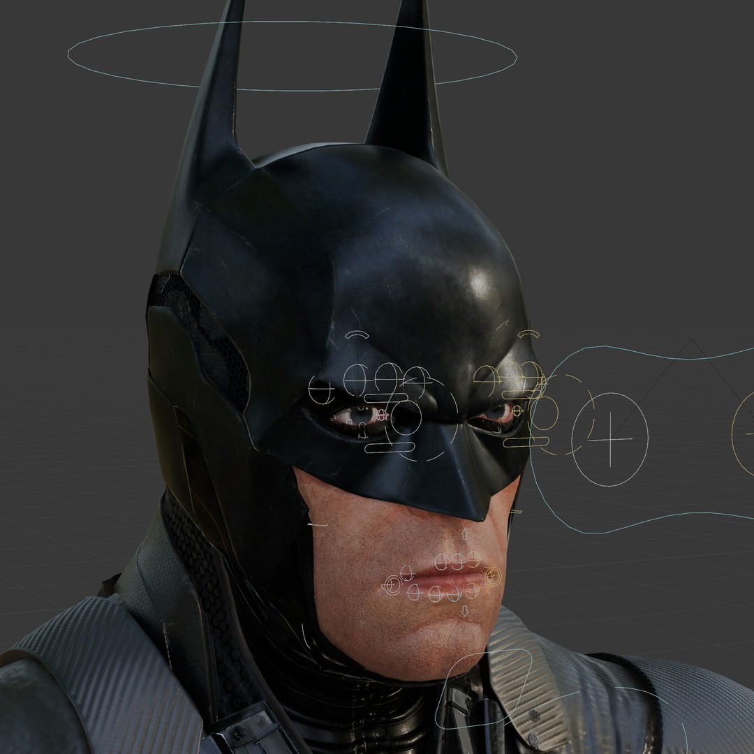 Batman 3D Model – Fully Rigged PBR Character for Animation, FBX, OBJ, Blender - View 5