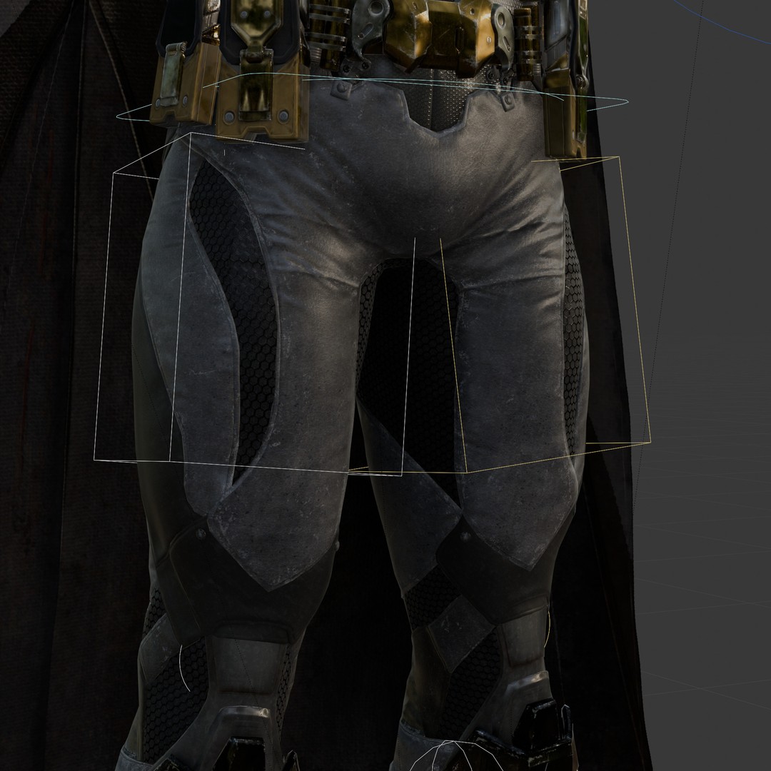Batman 3D Model – Fully Rigged PBR Character for Animation, FBX, OBJ, Blender - View 7