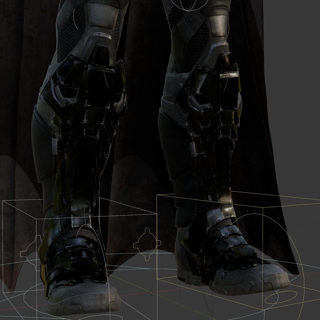 Batman 3D Model – Fully Rigged PBR Character for Animation, FBX, OBJ, Blender - View 8